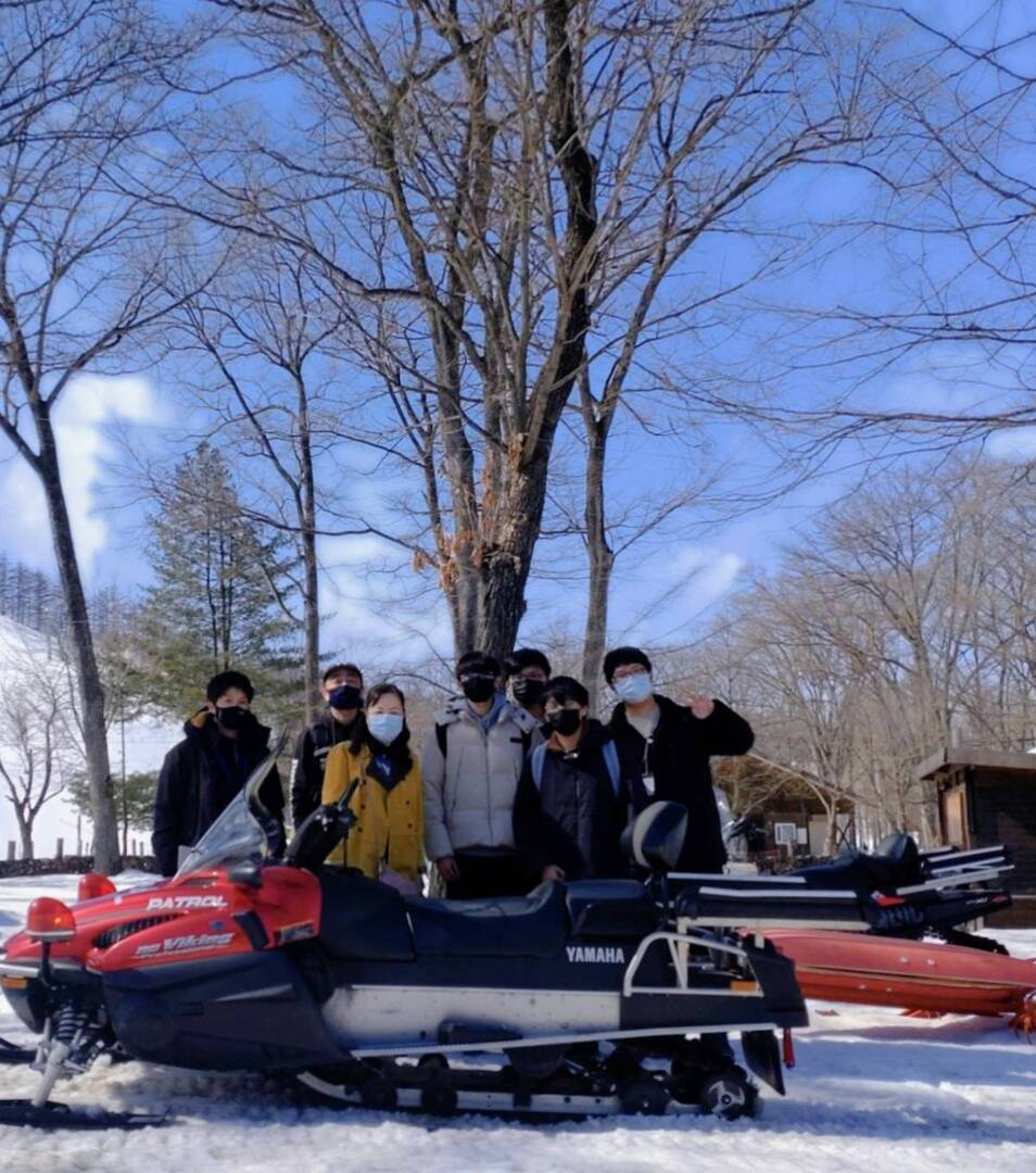 日本北海道新嵐山滑雪場活動合照